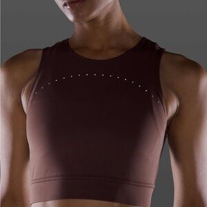 Lululemon Hotty Hot Cropped Tank in Brown Earth